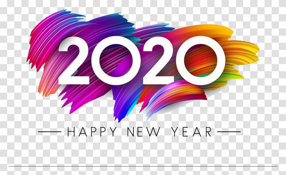 Happy New Year 2020 Happy New Year 2020 Clip Art, Graphics, Text, Purple, Advertisement Transparent Png