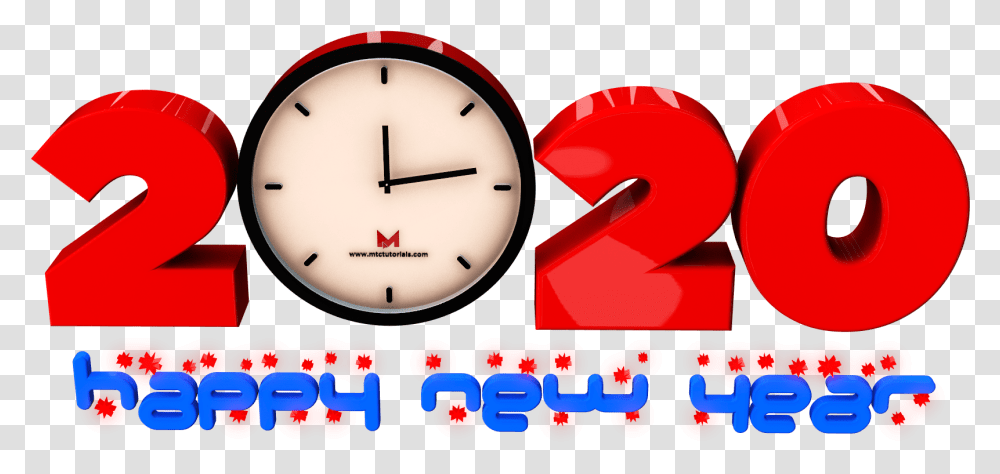 Happy New Year 2020 Hd, Analog Clock, Clock Tower, Architecture, Building Transparent Png