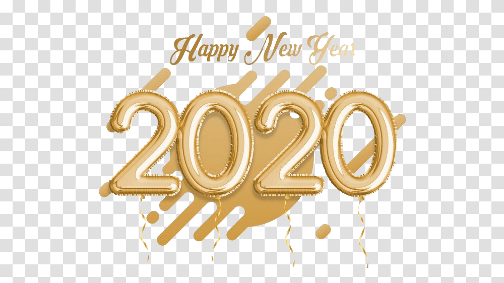 Happy New Year 2020 High Quality Image Illustration, Number, Label Transparent Png
