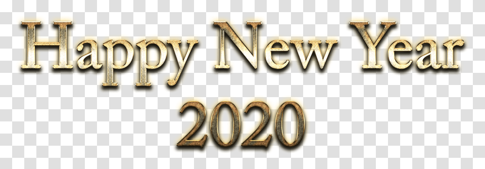 Happy New Year 2020 Image Emblem, Word, Alphabet, Label Transparent Png