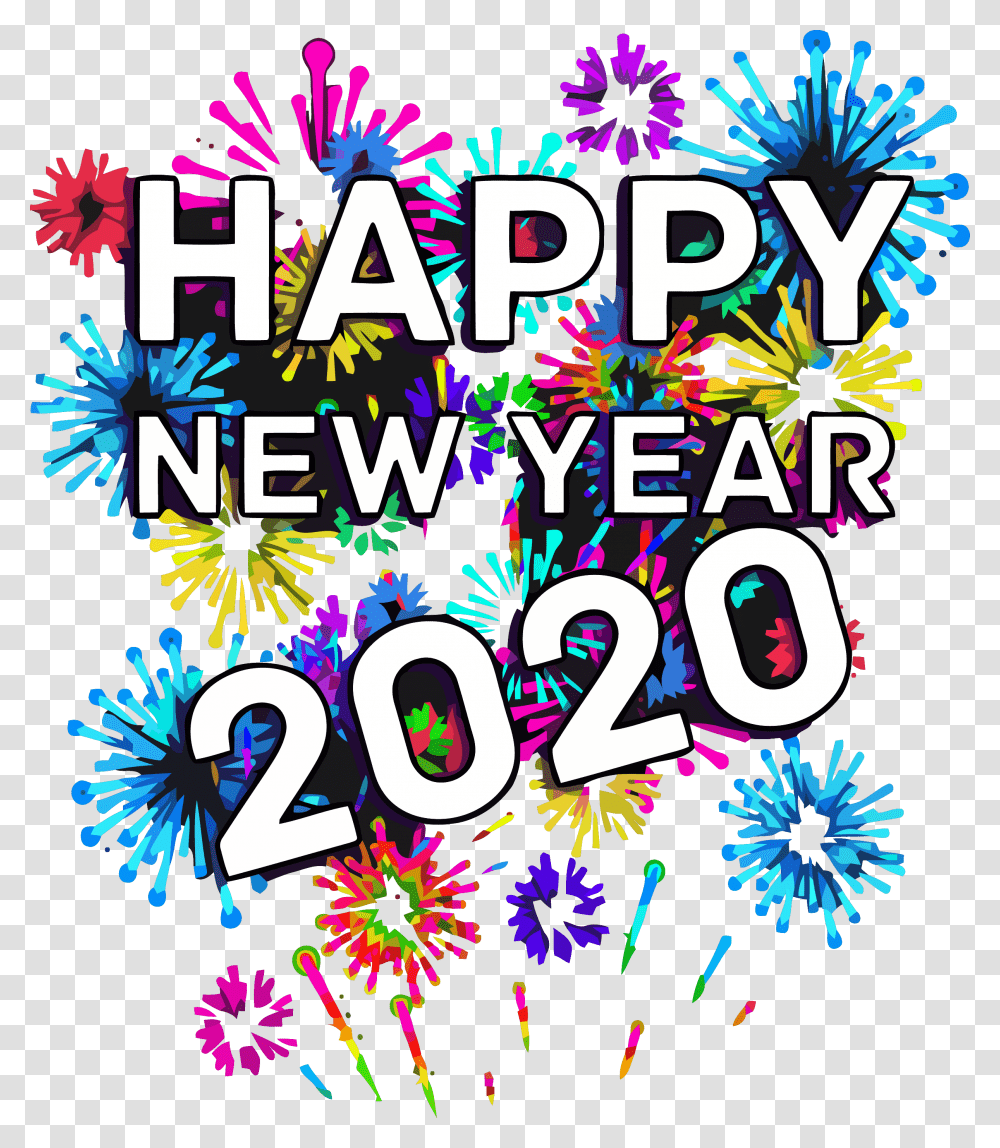 Happy New Year 2020 Images, Flyer, Poster, Paper, Advertisement Transparent Png