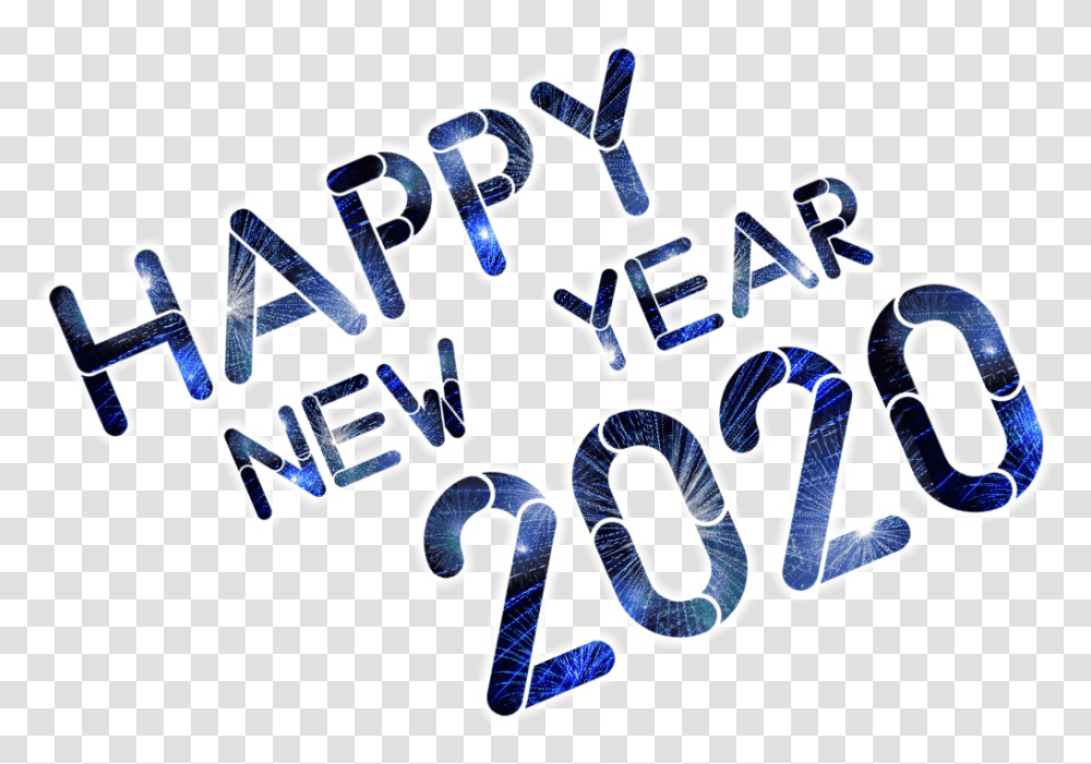 Happy New Year 2020 Images Free Download Calligraphy, Alphabet, Word, Flyer Transparent Png