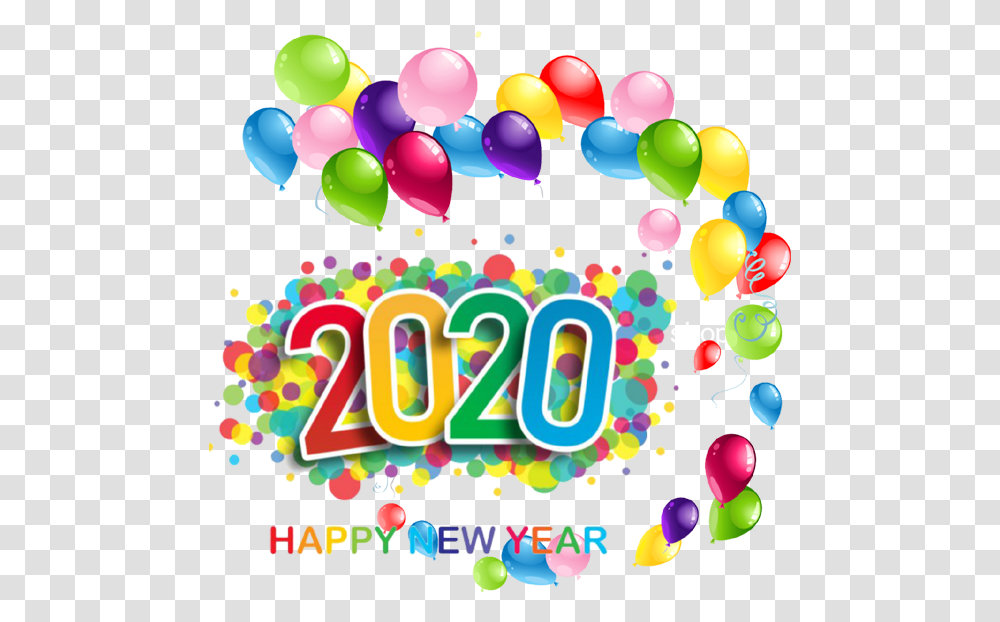 Happy New Year 2020 Images Quotes New Year 2020 Wishes, Paper, Graphics, Balloon, Crowd Transparent Png
