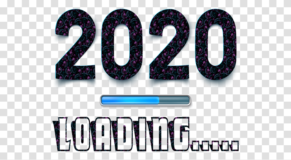 Happy New Year 2020 Images With Loading Screen Buoni Propositi Per Il 2020, Alphabet, Purple, Number Transparent Png