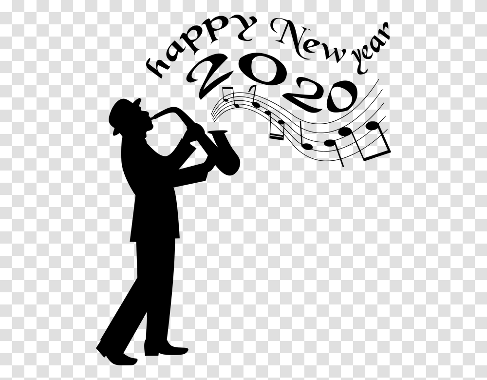 Happy New Year 2020 Music, Gray, World Of Warcraft Transparent Png