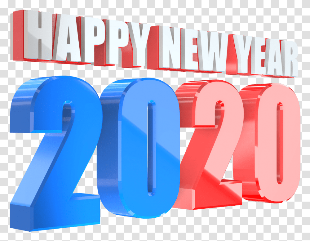 Happy New Year 2020, Number, Word Transparent Png