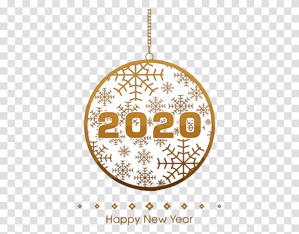 Happy New Year 2020 Round, Clock Tower, Architecture, Building Transparent Png