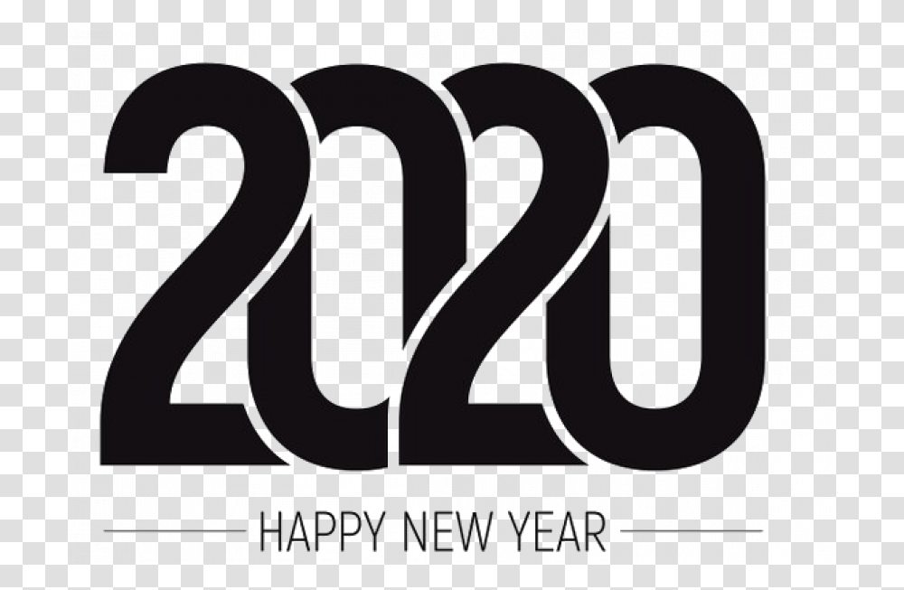 Happy New Year 2020 Text Hd Vector 4 Image Free Years, Number, Symbol, Alphabet, Word Transparent Png