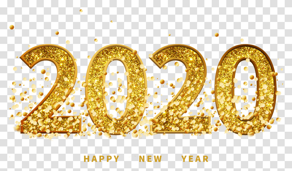 Happy New Year 2020 Text Images Dot, Chandelier, Lamp, Accessories, Accessory Transparent Png