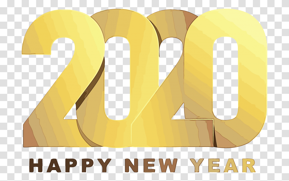 Happy New Year 2020, Word, Tape, Alphabet Transparent Png