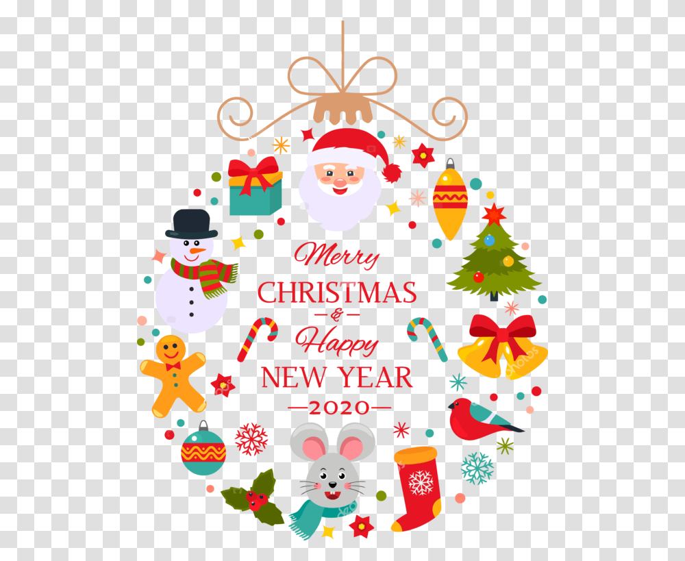 Happy New Year 2020, Tree, Plant, Ornament, Snowman Transparent Png
