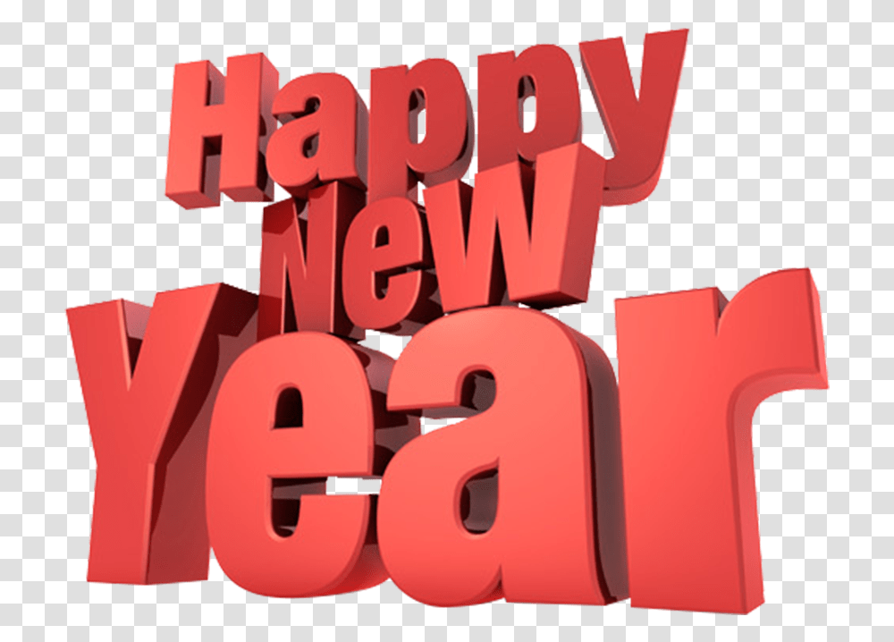 Happy New Year 3d Text Image Free Download Searchpng Happy New Year, Word, Alphabet, Number Transparent Png