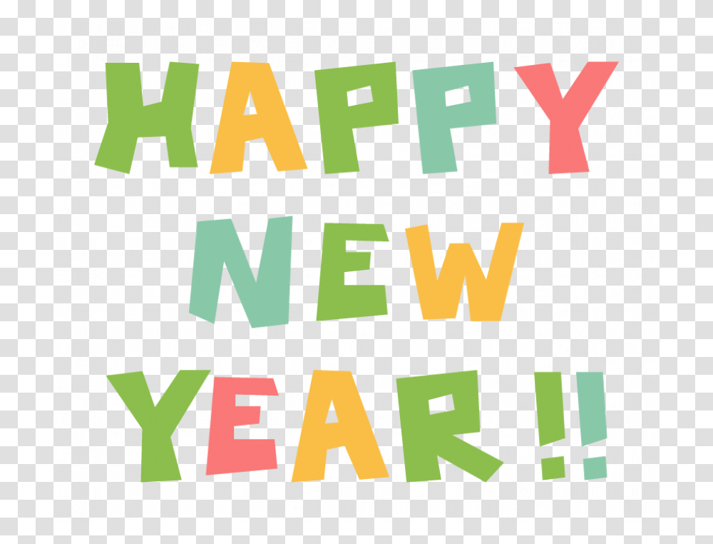 Happy New Year Background, Word, Alphabet, Poster Transparent Png
