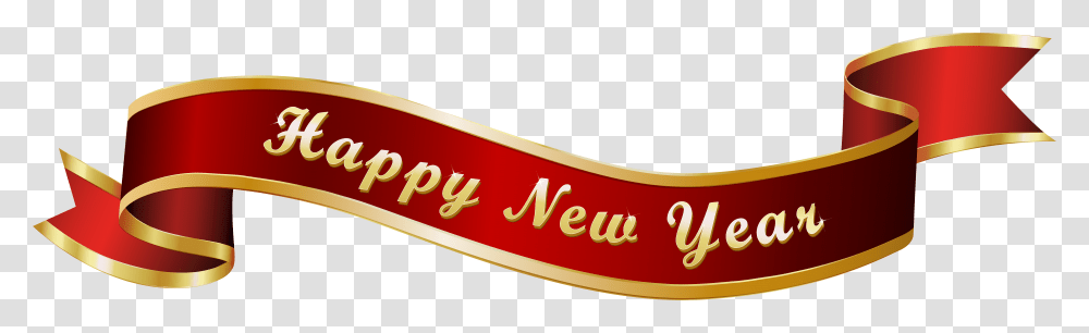 Happy New Year Banner Clipart Transparent Png