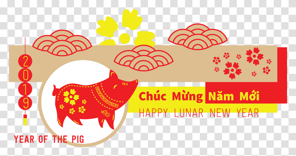 Happy New Year Banner, Label Transparent Png