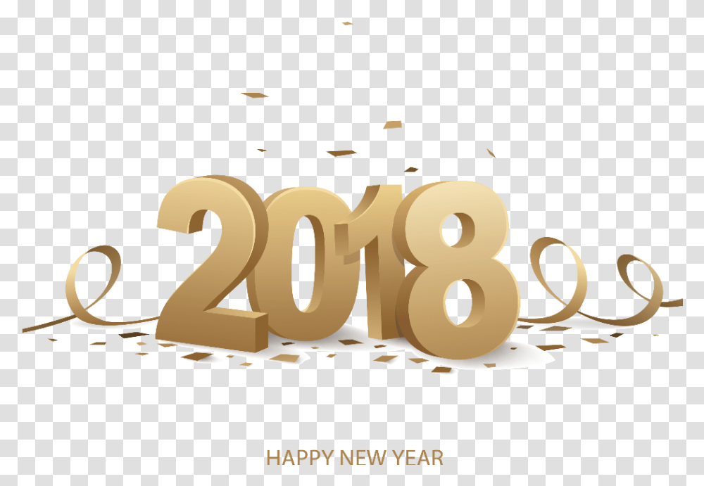 Happy New Year Banner, Number, Alphabet Transparent Png