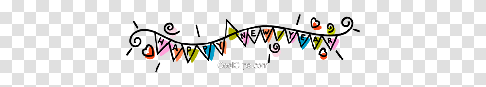 Happy New Year Banner Vektor Clipart Bild, Oars, Label, Paddle Transparent Png