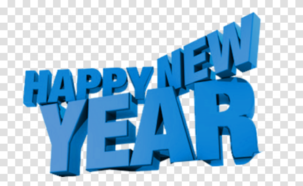 Happy New Year Blue, Word, Alphabet, Face Transparent Png