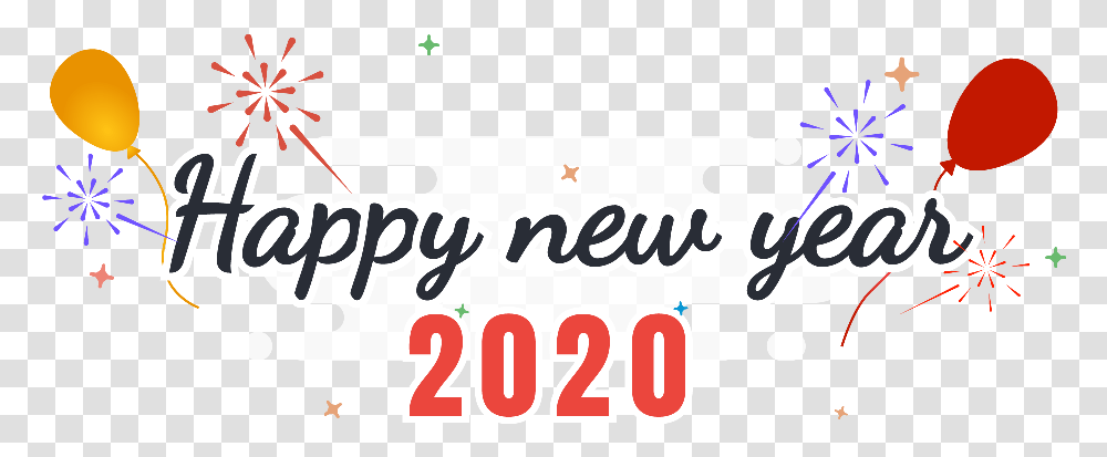Happy New Year Calligraphy, Label, Alphabet, Handwriting Transparent Png