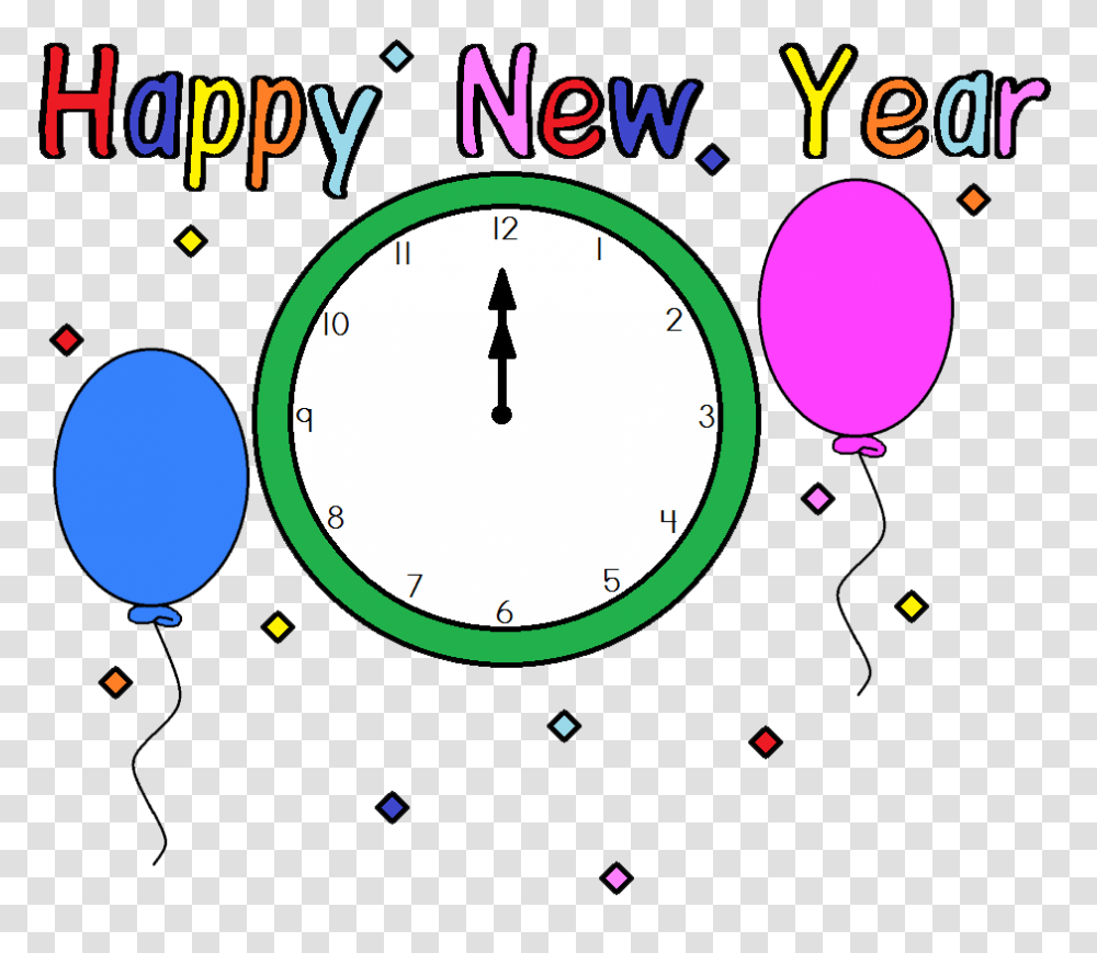 Happy New Year Clip Art, Analog Clock, Clock Tower, Architecture, Building Transparent Png