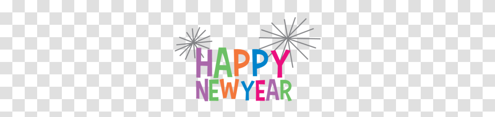 Happy New Year Clip Art Black And White Happy Holidays, Alphabet, Word Transparent Png