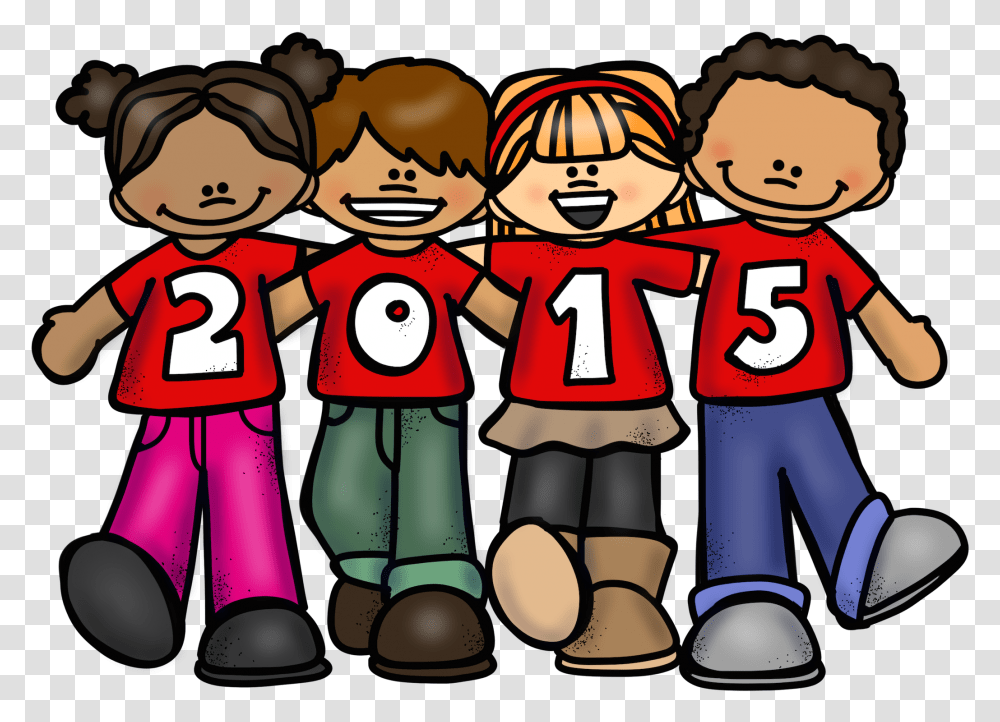 Happy New Year Clipart Child Illustration, Crowd, Advertisement, Number Transparent Png