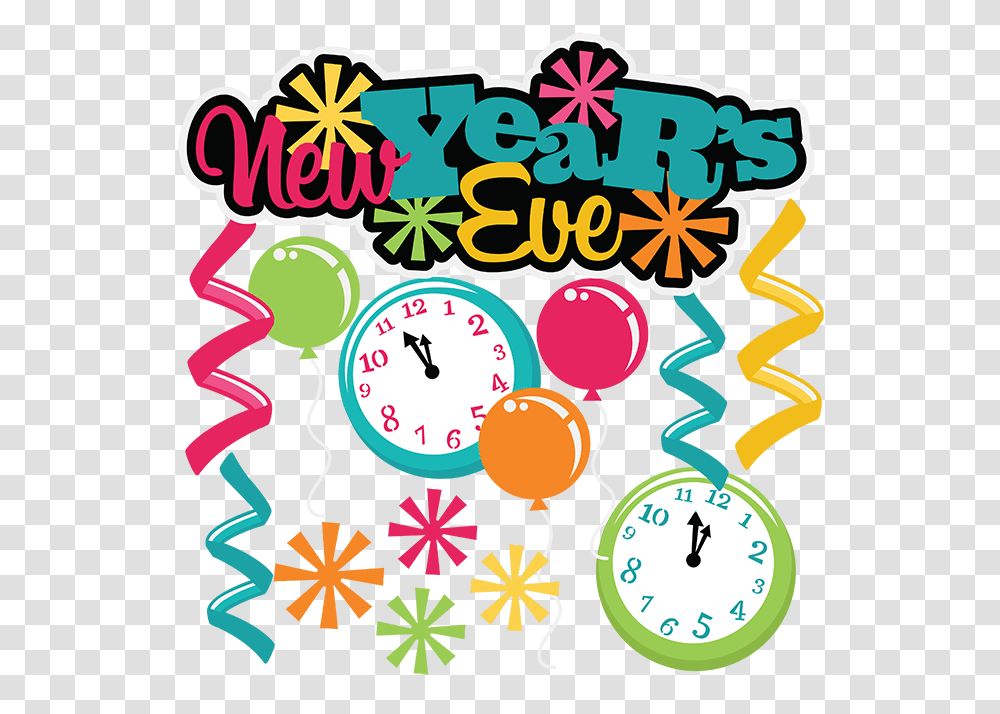 Happy New Year Clipart Graphics, Analog Clock, Alarm Clock, Poster Transparent Png