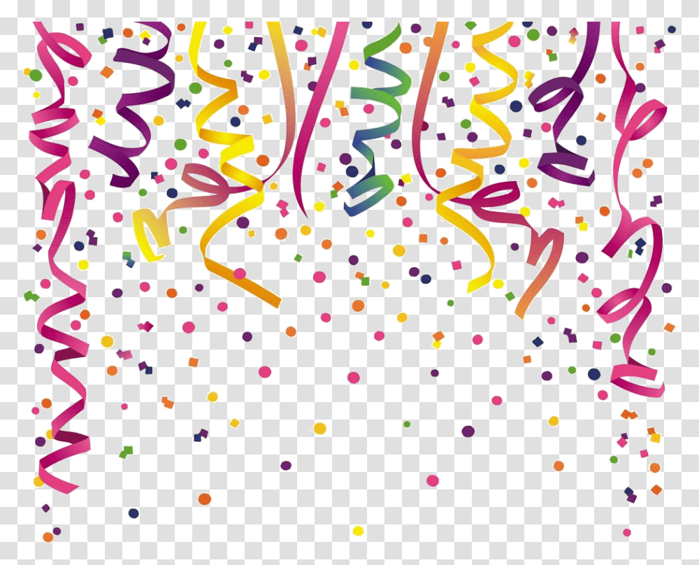 Happy New Year Dinosaur, Confetti, Paper, Rug Transparent Png