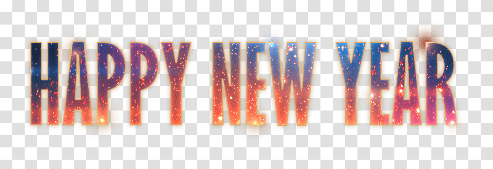 Happy New Year Fireworks Text Clip Arts Colorfulness, Light, Alphabet, Electronics, Neon Transparent Png