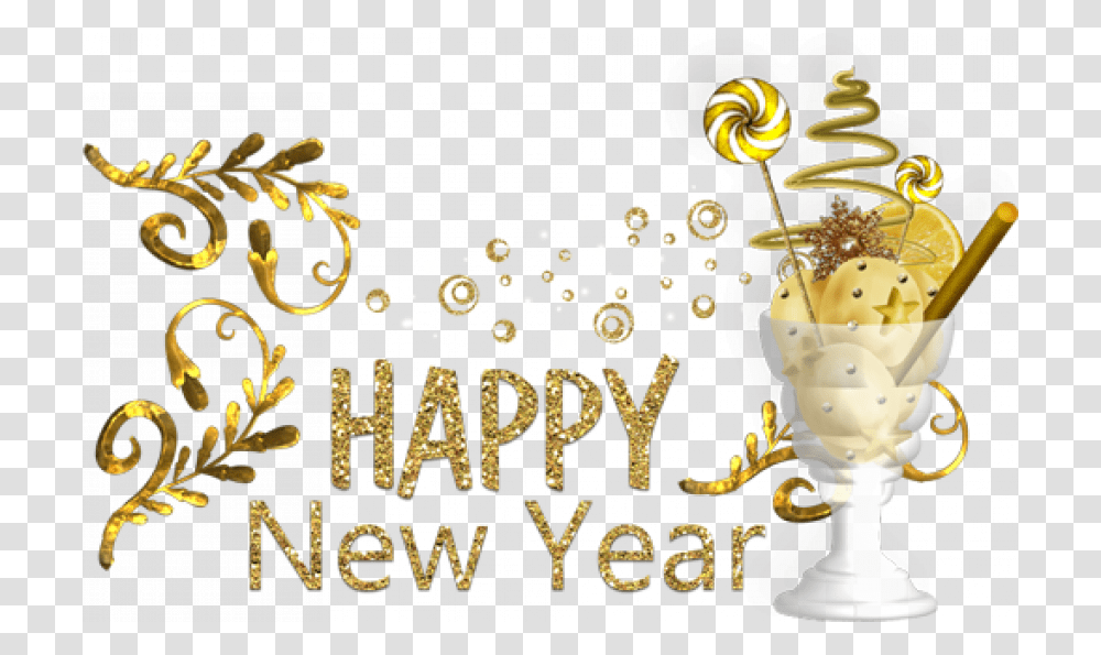 Happy New Year, Food, Candy, Sweets, Confectionery Transparent Png