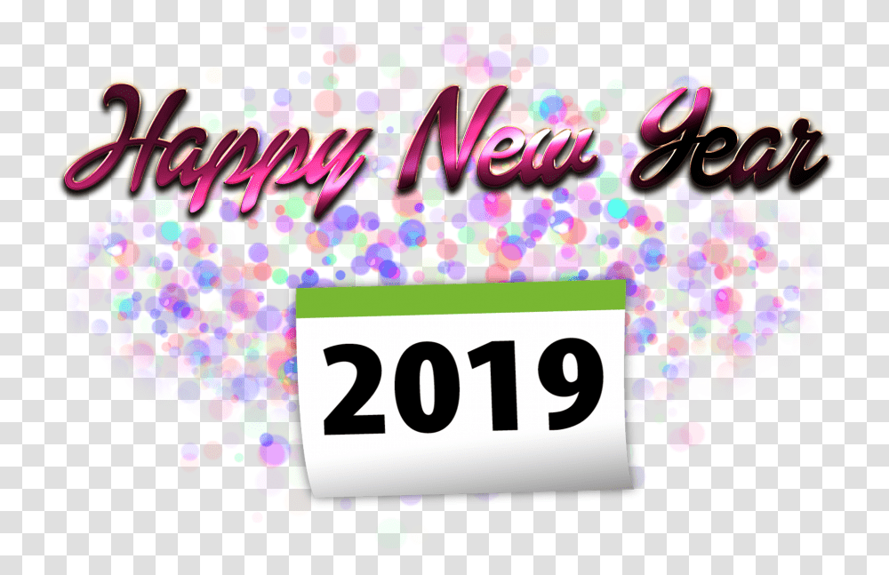 Happy New Year Free Pic, Paper, Confetti, Number Transparent Png