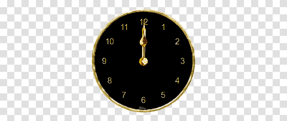 Happy New Year Gif Animated New Year Clock, Analog Clock, Wall Clock, Locket, Pendant Transparent Png