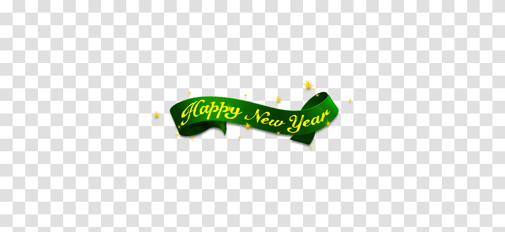Happy New Year Green Ribbon, Plant, Airplane, Helicopter Transparent Png