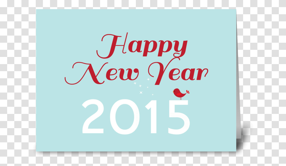 Happy New Year Greeting Card Calligraphy, Number, Alphabet Transparent Png