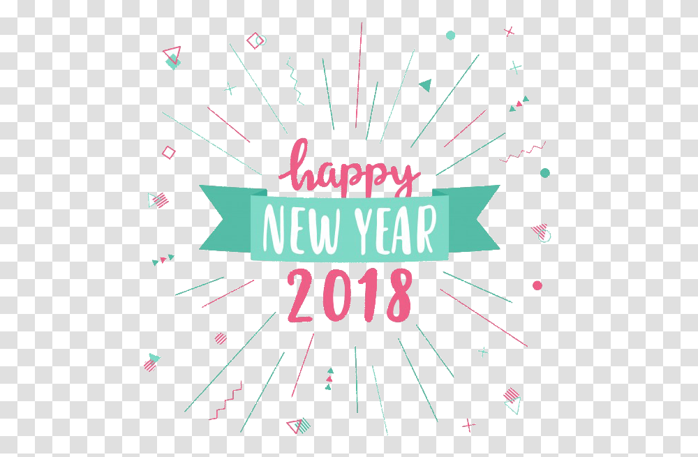 Happy New Year Happy New Year 2018 Vector, Lighting, Fireworks, Night Transparent Png