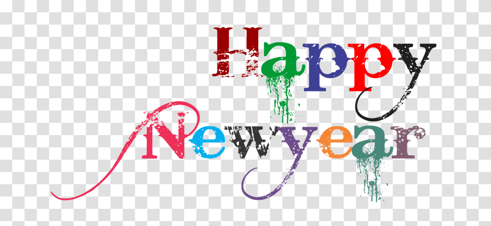 Happy New Year Happy New Year Images, Alphabet, Number Transparent Png
