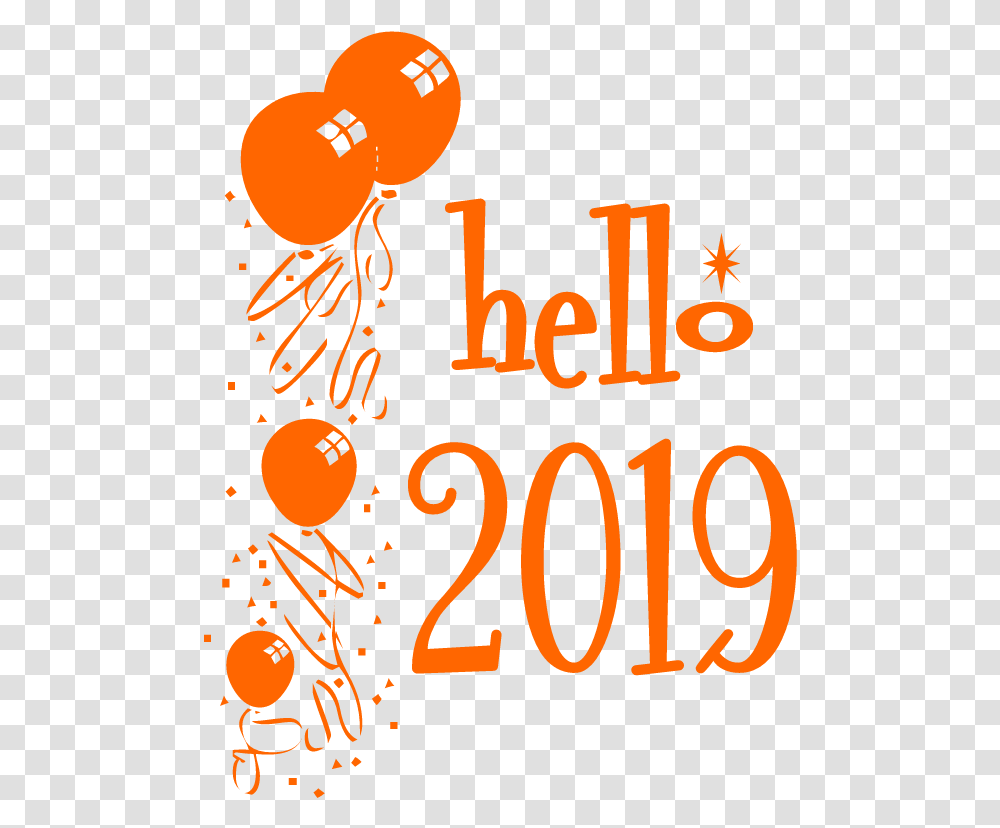 Happy New Year Illustration, Number, Alphabet Transparent Png