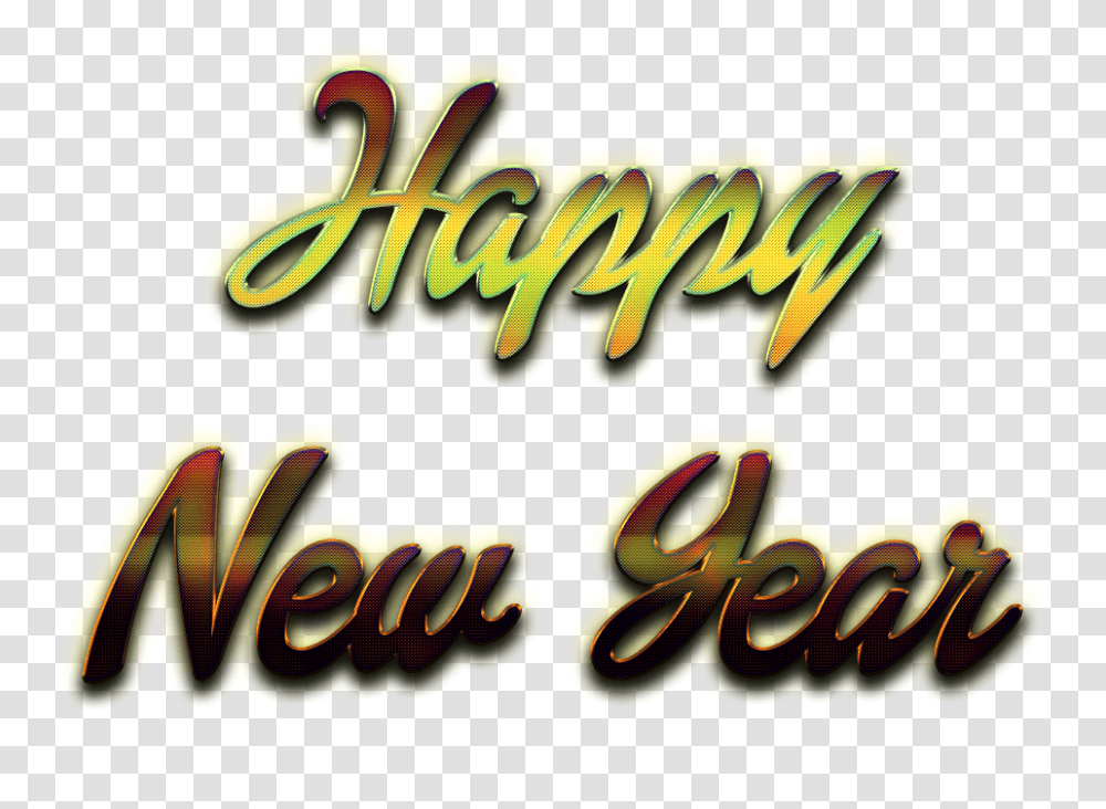Happy New Year Letter Background Mart Happy New Year Letter Design, Label, Text, Word, Food Transparent Png