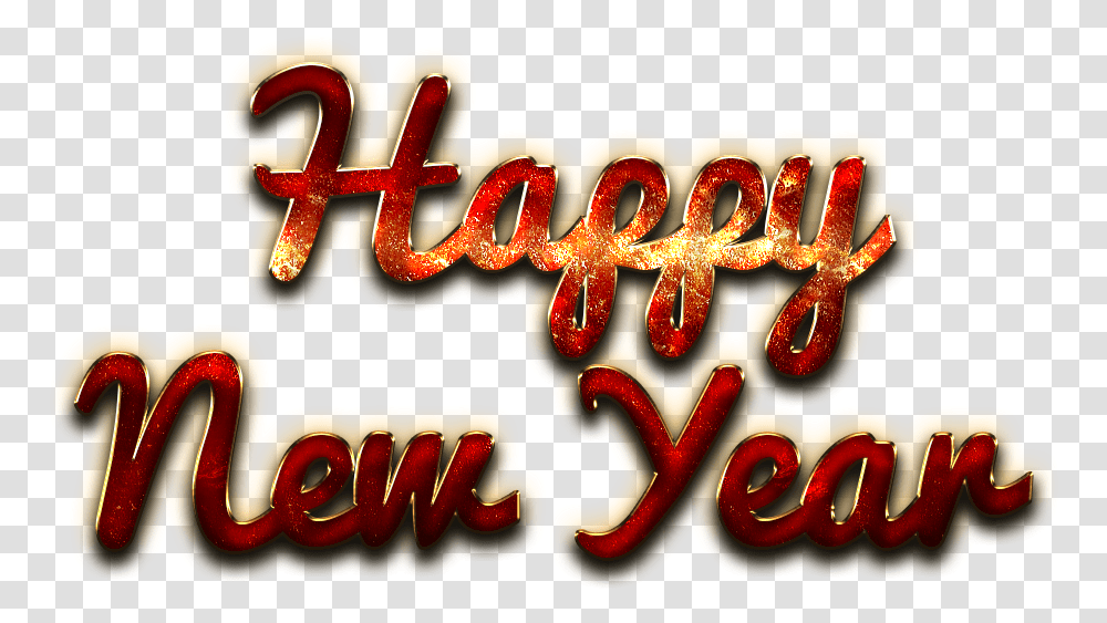 Happy New Year Letter Clipart Emblem, Word, Text, Food, Alphabet Transparent Png