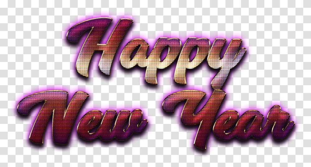 Happy New Year Letter Hd Happy New Year Letter Design, Lighting, Text, Purple, Interior Design Transparent Png