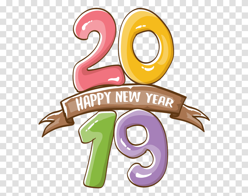 Happy New Year, Number, Alphabet Transparent Png