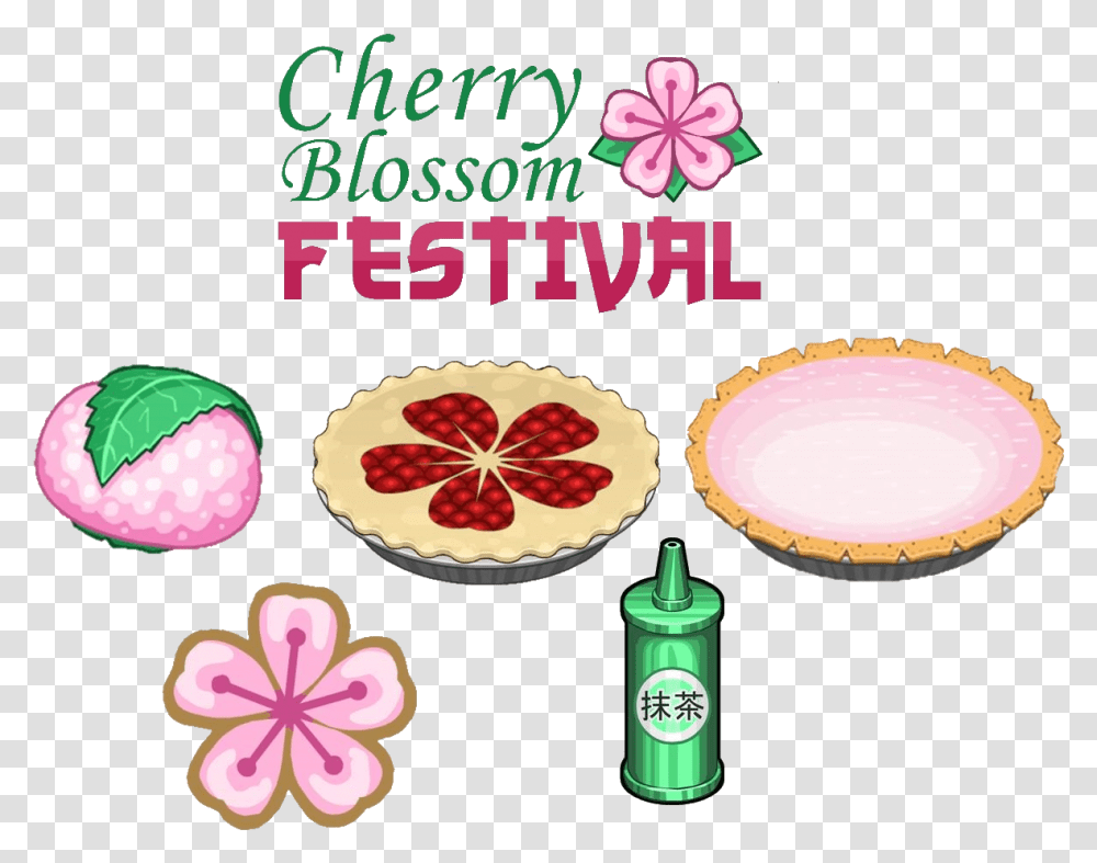 Happy New Year Papa's Sushiria Cherry Blossom Festival, Plant, Diwali Transparent Png