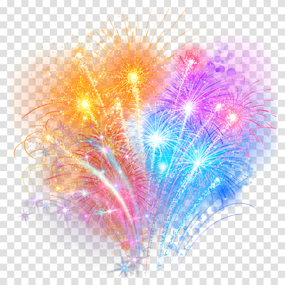 Happy New Year Picsart Free Fireworks Transparent Png