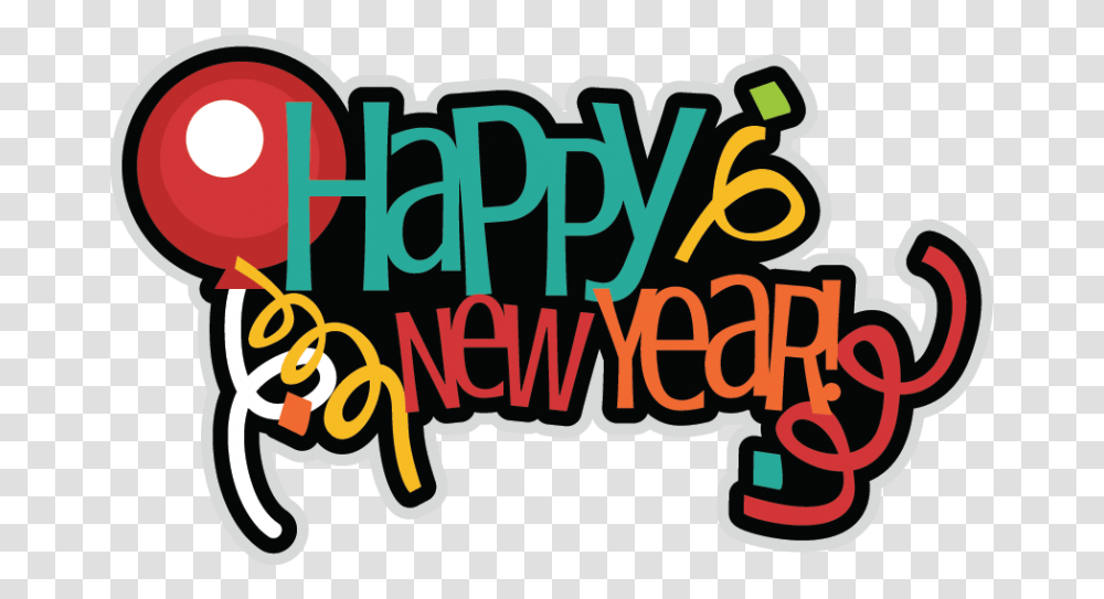 Happy New Year Svg Scrapbook Title Happy New Year Stickers, Text, Alphabet, Label, Word Transparent Png