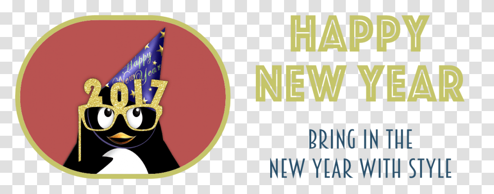 Happy New Year, Label, Poster, Advertisement Transparent Png