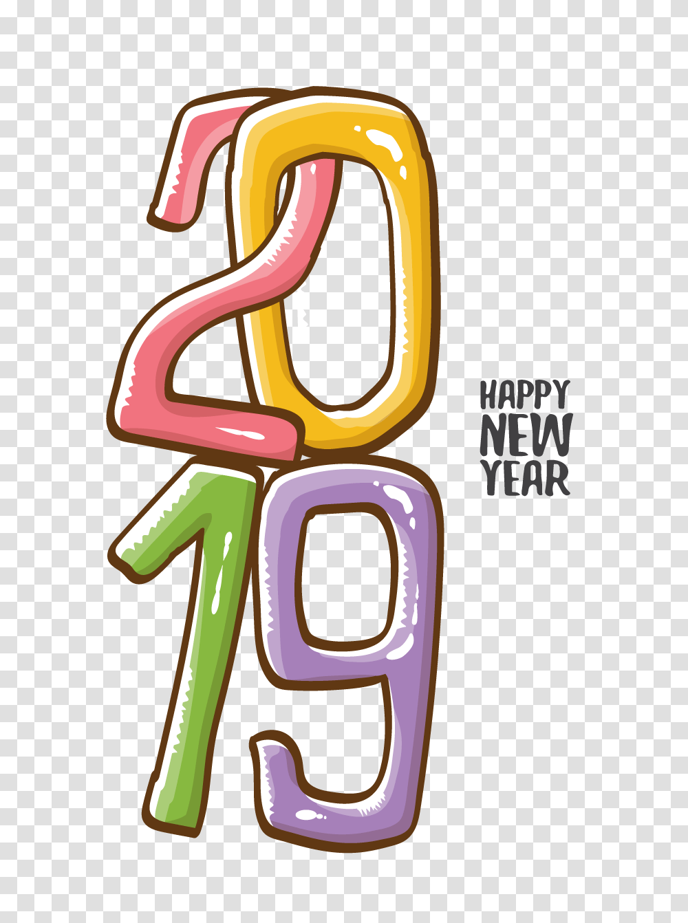 Happy New Year Vector Free Vector Graphic Download, Number, Alphabet Transparent Png