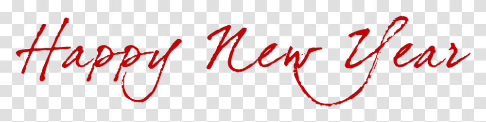 Happy New Year Wirinting, Handwriting, Calligraphy, Signature Transparent Png