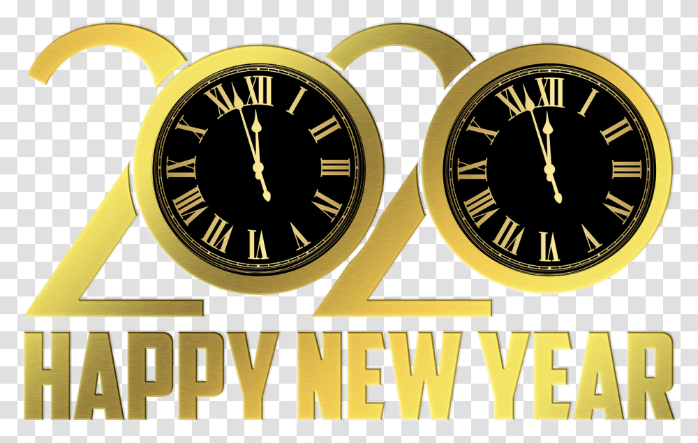 Happy New Year Wishes 2020, Analog Clock, Clock Tower, Architecture, Building Transparent Png