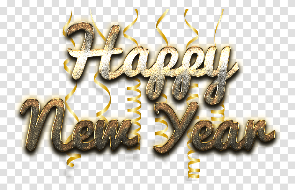 Happy New Year Word Art Free Image Happy New Year Hd, Text, Alphabet, Photography, Crowd Transparent Png