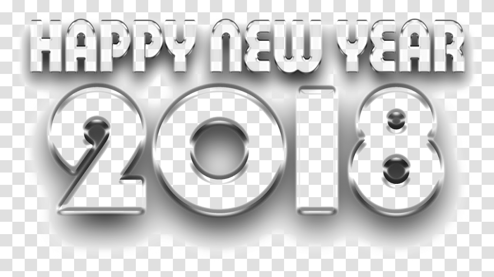 Happy New Year, Word, Label, Number Transparent Png